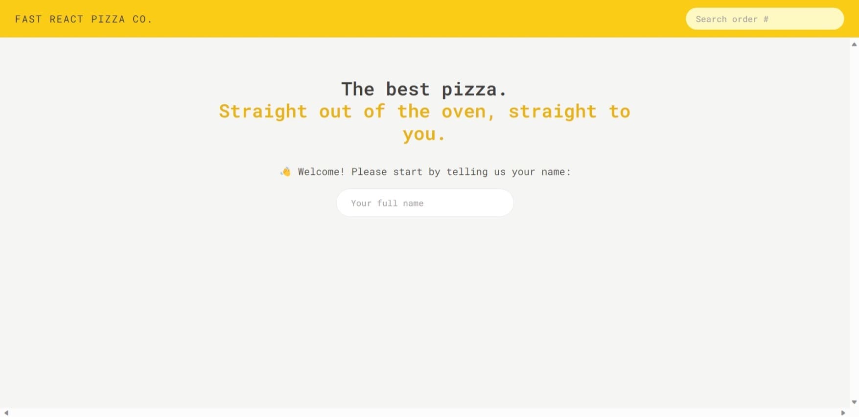 Fast React Pizza